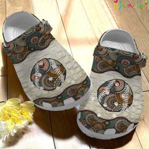 Baseball Ball Hippie Crocs