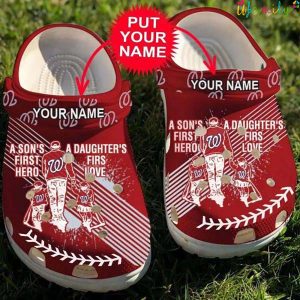 Dad And Son Daughter Mlb Washington Nationals Crocs