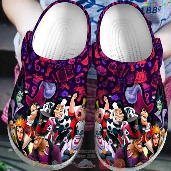 Disney Villains Purple Crocs Halloween