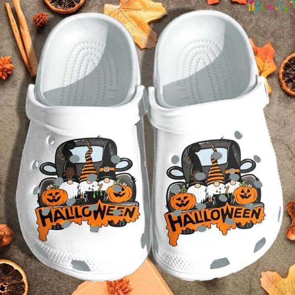 Gnome Farm Truck Pumpkin Crocs Halloween