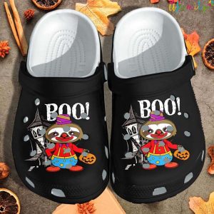 Cute Sloth Joking Clown Crocs Halloween