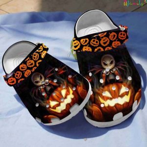 Jack Skellington Angry Pumpkin Crocs Halloween