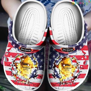 Jose Cuervo American Flag Crocs