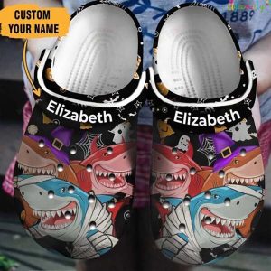 Personalized Shark Cosplay Crocs Halloween