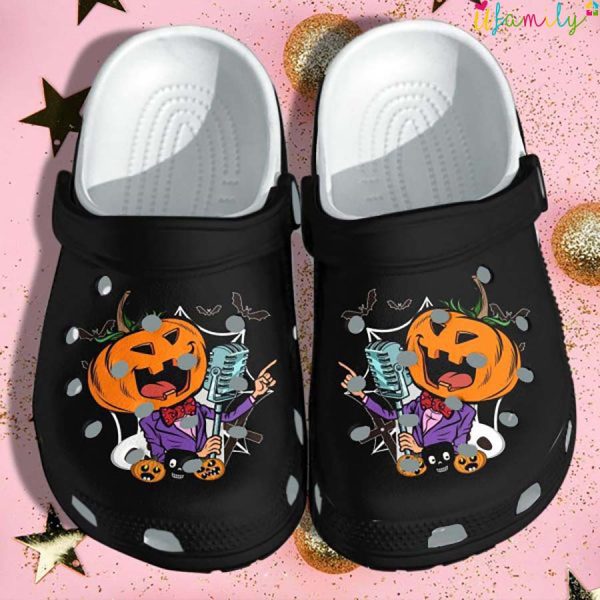 Pumpkin Rock Sings Crocs Halloween