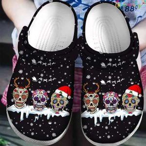 Sugar Skull Christmas Crocs