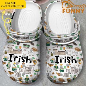 Custom Name Irish Crocs 3 1