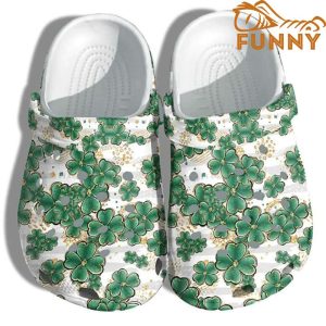 Irish Four Leaf Clover Crocs Crocband