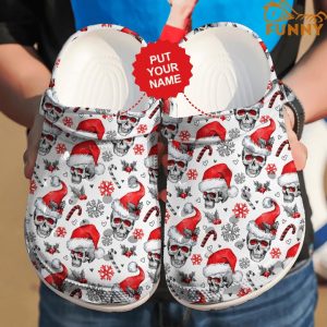 Custom Heaven Christmas Skull Crocs