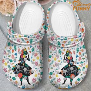 Alice In Wonderland Floral Crocs 2