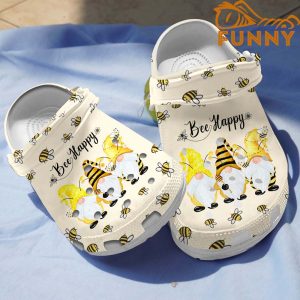 Bee Happy Gnomes Crocs 1