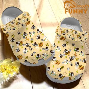 Bee Pattern Crocs