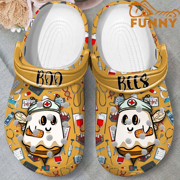 Boo Bees Crocs, Gift For Nurse