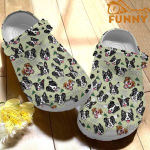 Border Collie Pattern Crocs Classic Clog 2