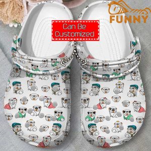 Bulldog Pattern Crocs Classic Clog 1