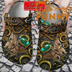 Butterfly Ancient Crocs Classic Clog