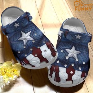 Captain America Crocs By Funny Crocs