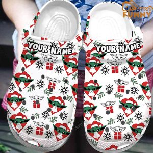 Custom Baby Yoda Christmas Crocs