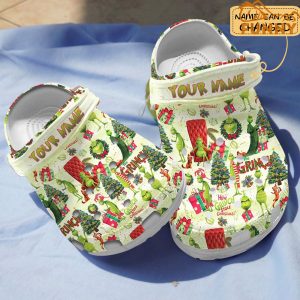 Custom How The Grinch Stole Christmas Crocs 1