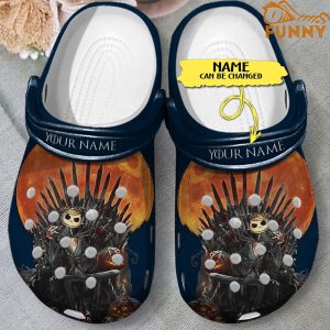 Custom Jack Skellington Crown Royal Halloween Crocs