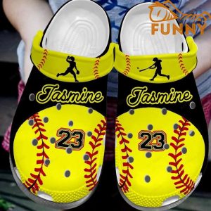 Custom Name Softball Crocs, Classic Lover Shoes