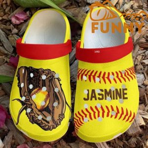 Custom Name Softball Gloves Crocs, Women For Men