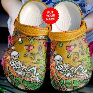 Custom Till Death Do Us Part Skull Crocs