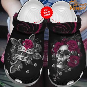 True Lover Never Dies Skull Crocs Shoes