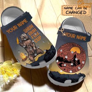 Customized Bear Crocs I Hate People 2