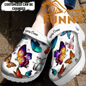 Customized Butterfly Lovers Crocs Classic Clog 2