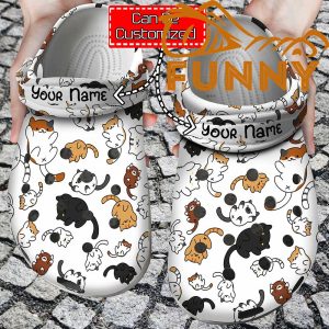 Customized Cat Pattern Crocs Classic Clog Gift For Cat Lovers 1