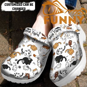 Customized Cat Pattern Crocs Classic Clog Gift For Cat Lovers 2