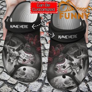 Customized Dead Kiss Skull Crocs 1