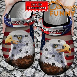 Customized Eagle America Veteran Crocs