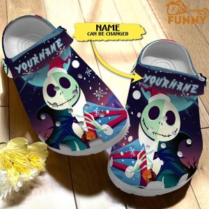 Customized Jack Skellington Chirstmas Crocs 1