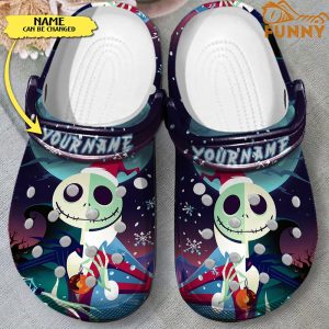 Customized Jack Skellington Chirstmas Crocs 2