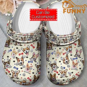 Customized Welsh Corgi Pattern Crocs Classic Clog 1