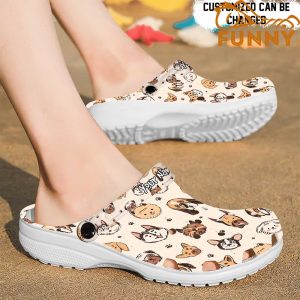 Cute Dog Breeds Pattern Crocs Classic Clog 2