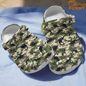 Dinosaur Army Pattern Crocs