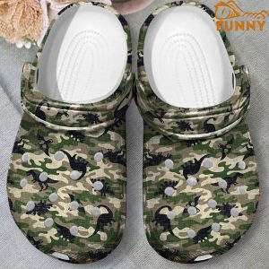 Dinosaur Army Pattern Crocs