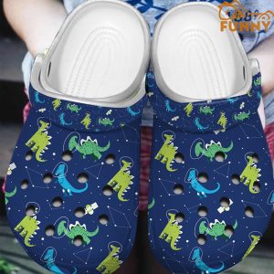 Dinosaur Constellations Pattern Crocs