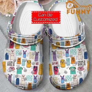 Dog Sayings Pattern Crocs Classic Clog