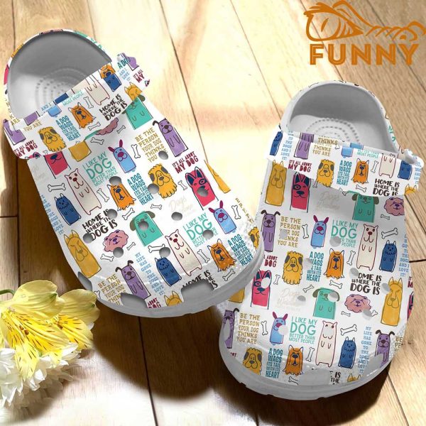 Dog Sayings Pattern Crocs Classic Clog