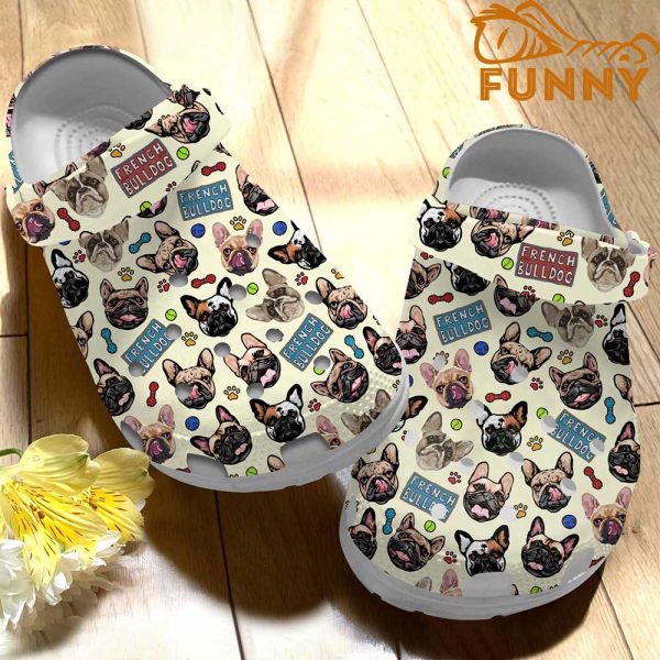 French Bulldog Pattern Crocs Classic Clog