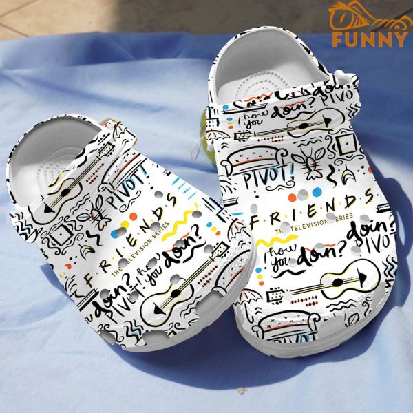 Friends Pattern Insulated Crocs