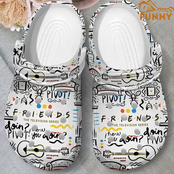 Friends Pattern Insulated Crocs