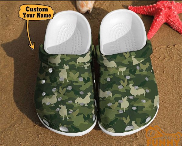 Funny Camo Chicken Animals Crocs Classic Clog