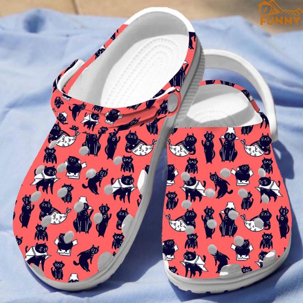 Funny Cats Red Crocs Crocband Shoes