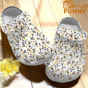 Golden Retriever Pattern Crocs Classic Clog