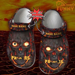 Personalized Green Bay Packers Crocs, Skull Lava Halloween